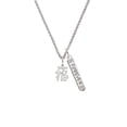 thumbnail image 2 of Delight Jewelry Silvertone Chinese Symbol ''Good Luck'' Silvertone Forever Bar Charm Necklace, 23", 2 of 4