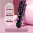 thumbnail image 3 of Rechargeable Cordless Straightening Brush - Mini Ionic Hair Straightener Frizz-Free & Tangle-Free Comb, Travel Styling Tool, Fast Heating, 3 of 5