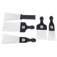 thumbnail image 2 of Black Fist Afro Metal Comb African Hair Comb Brush Salon Hairstyle Styling Tool, 2 of 3
