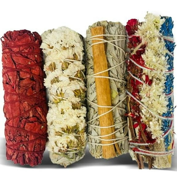 Bholi Sage Plus Sage Smudge Kit for Cleansing Negative Energy and Cleansing