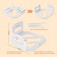 thumbnail image 4 of Soportes para sábanas con forma de esquina, juego de 4 unidades, color blanco, 4 of 7
