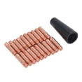 thumbnail image 2 of Welding Nozzle, 20PCS Non Slip Copper Gasless Nozzles Easy To Install  Conductivity With Cover For Paint Spraying, 2 of 8