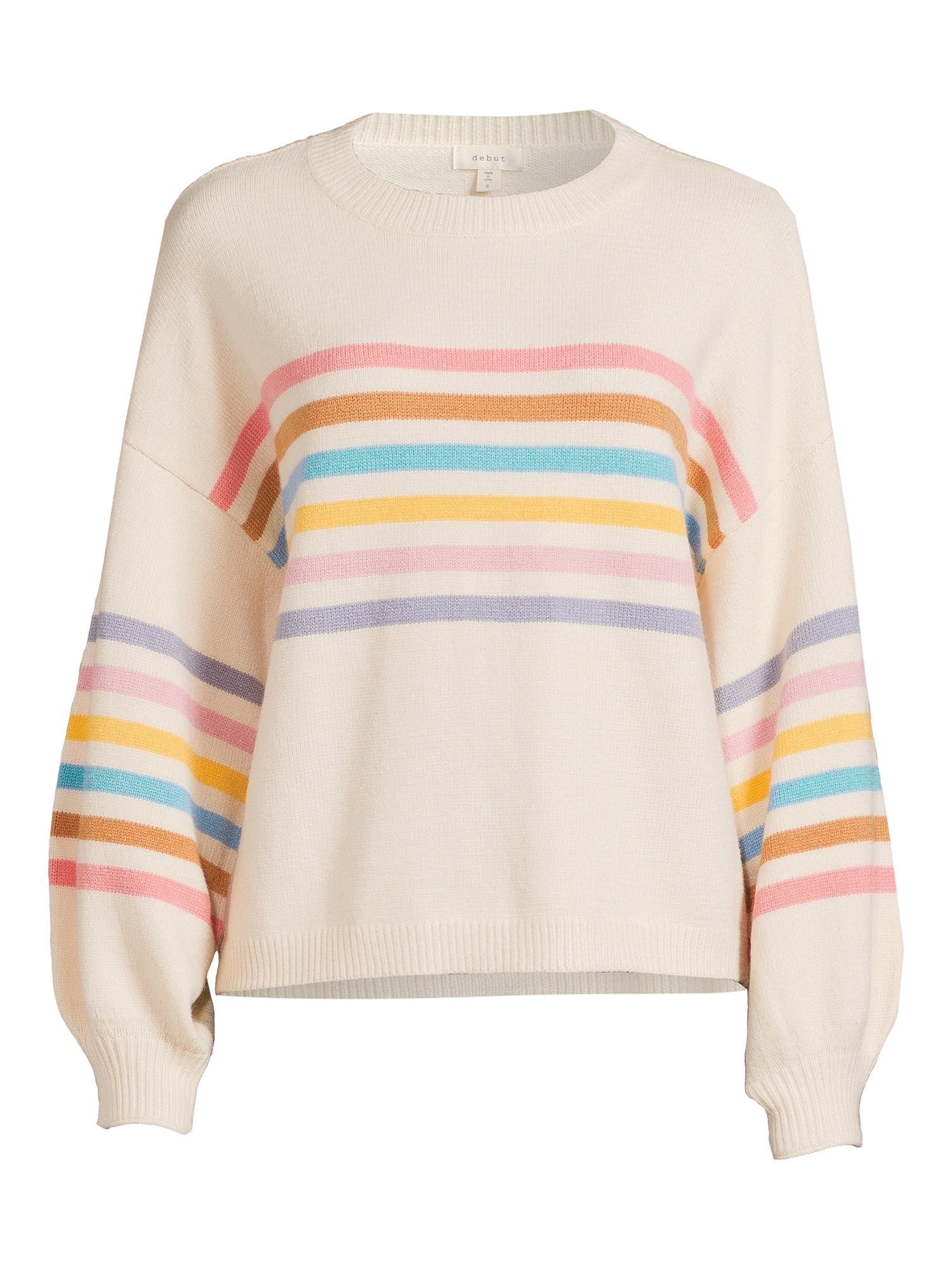 Womens Rainbow Marled Cardigan 