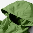 thumbnail image 5 of iHPH7 Hiking Jacket Women Zip Up Jacket Hooded Rain Jacket Women Travel Jacket Hooded Jacket Women Fall Clothes Packable Rain Jacket Green 4XL, 5 of 8