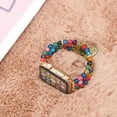 thumbnail image 5 of Bracelet Beaded Bands for Women Compatible with Apple Watch 42(Series 1/2/3)/44/45/46/49mm, Fashion Boho Elastic Stretch Crystal Strap for iWatch Series 10/9/8/7/6/5/4/3/2/1/SE/Ultra, Colorful, 5 of 5