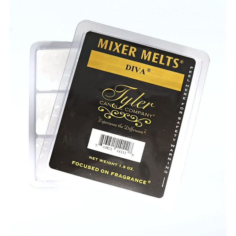 Tyler Diva Scent Wax Melts - Scented Mixer Melts - Box of 14, 6 Bars