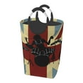 thumbnail image 1 of XMXY British Band Silhouette Flag Rectangular Laundry Basket Organizer , Collapsible Folding Tall Clothes Hampers for Laundry with Handles, 1 of 6