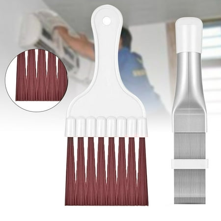 

Air Conditioner Fin Condenser Cooling Fan Refrigerator Brush Cleaning Tools Clear Plastic Metal