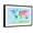 Black Frame, variant on Art.com World Map with Big Text for Kids Art Print by Michael Tompsett, 18" x 12"