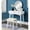 White, variant on Contemporary Vanity with Round Mirror and Stool / Perfect for Home Daily Makeup