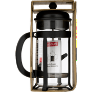BODUM Java French Press Coffee Maker with Borosilicate Glass Carafe, 34 Ounce, Black