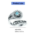 Adventure Themed Adjustable Vintage Rings with Natural Turquoise ...