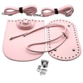 thumbnail image 5 of lionlar 7Pcs/Set Leather Bag Bottom Base Drawstring Strap Bag Buckle Shoulder Bag Making Pink, 5 of 5