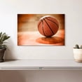 thumbnail image 2 of Elephant Stock Orange Basketball Wall Art - Horizontal Canvas Wall Art - Living Room Wall Decor - Photography Sports Canvas - Brown And Beige Decor - 12" x 8", 2 of 8