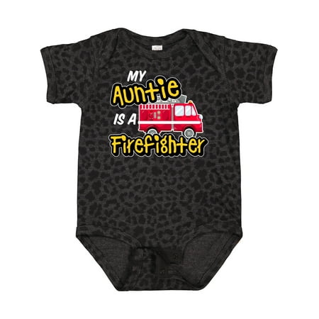 

Inktastic My Auntie is a Firefighter with Fire Truck Gift Baby Boy or Baby Girl Bodysuit