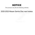 thumbnail image 2 of CMX Front Rear Ceramic Brake Pads Kit for Car 2020-2023 Nissan Sentra Disc rear brakes KCX-100620, 2 of 9