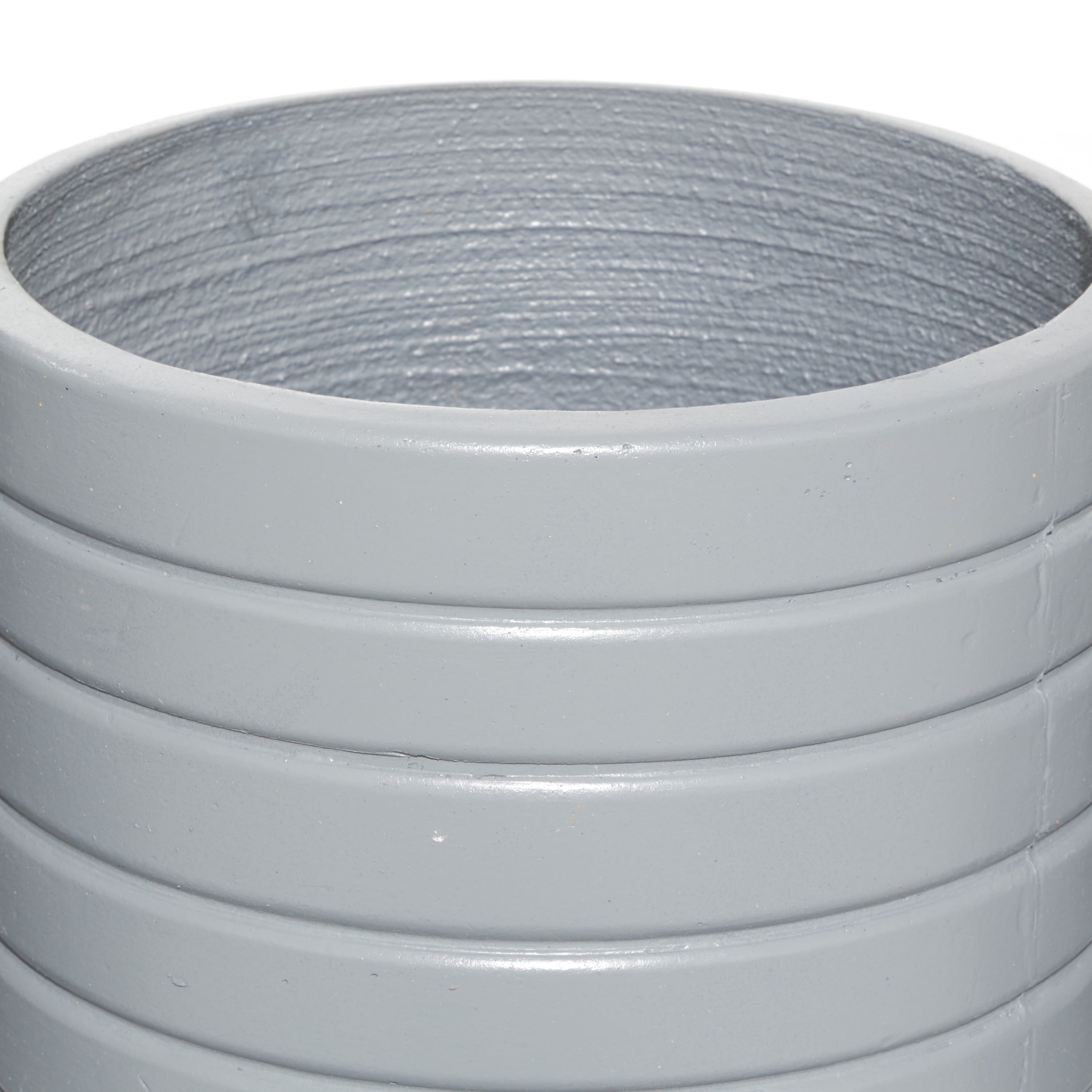 DecMode 10 In. Planter, MGO, Grey, 3 - Pieces