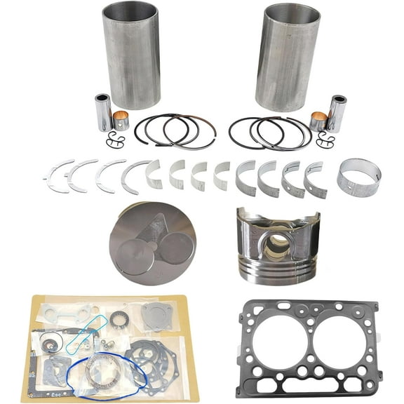 Z602 Engine Overhaul Rebuild Kit (No valve set) Compatible For Kubota Z602 Engine Sub-Compact Utility Tractor BX1500 Piston Diameter 72mm