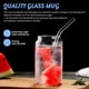 thumbnail image 4 of 4 Pack Can Shape Glass Fashion Water Milk Juice Simple Juice Cup Beer Glass Shake Glass Dessert Cup, 4 of 5