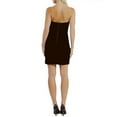 thumbnail image 4 of Bardot BLACK Women's Lilah Embellished-Plunge-Neck Velour Mini Dress, US 8, 4 of 4