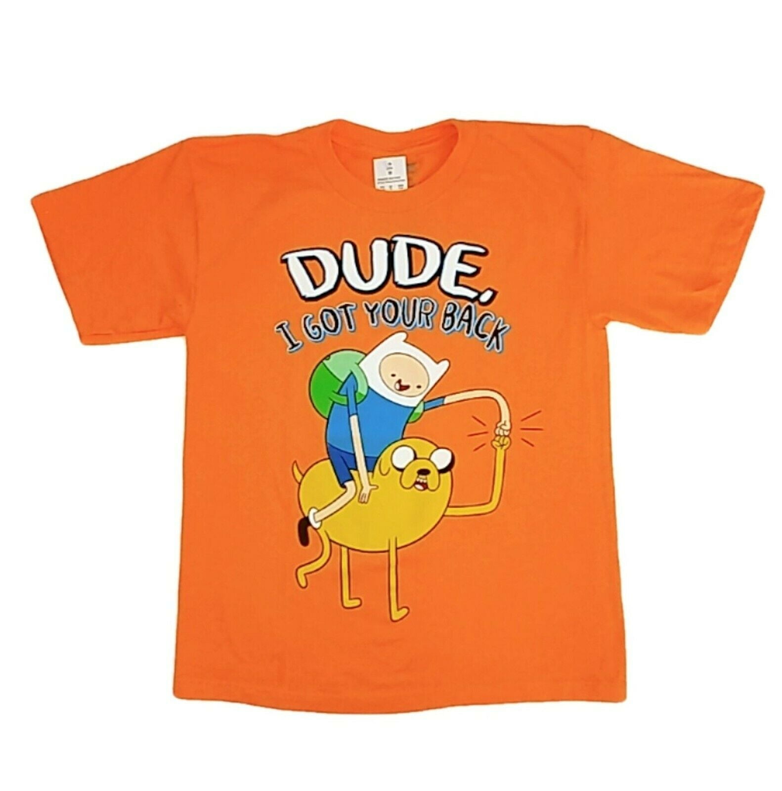 Frightening grain approach Boy's Adventure Time Orange Jake & Finn Shirt Dude I've Got Your Back! T- Shirt - Walmart.com