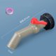 thumbnail image 1 of Adaptador de tanque IBC de plástico Conector de manguera de jardín Reemplazo del conector de manguera de tanque de agua (60 dientes gruesos a válvula de bola de ángulo oblicuo de 1 pulgada-31 (envíe, 1 of 3
