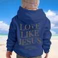 thumbnail image 5 of Chenglor Girls Jesus Loves You Hoodie Sweatshirts for Girls Toddler & Kids II Little Girl's Pullover Tops Sweaters & Hoodies, 5 of 7