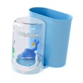 thumbnail image 5 of CarpNettore Cartoon Toothbrush Holder Cute Toothpaste Storage Box Rinsing Cup Stand for Home Blue, 5 of 9
