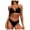 A88-Black, variant on Women's Bikini Swimsuits for Women Bathing Suits Top Ruched Two Piece Tummy Control Round Neck with V-Wire Swim Suits Gibobby(M,Black)