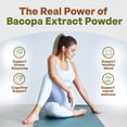 thumbnail image 4 of Bacopa Extract Powder (Bacopa Monnieri) 50% Bacosides - Herbal Extract Brahmi Supplement (4 oz.), 4 of 7