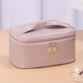 thumbnail image 4 of Bolsas Maquillaje Almacenamiento Cosméticos Con Lazo Doble Capa para Regalos Mujeres, 4 of 8
