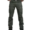 thumbnail image 3 of Pantalones cargo holgados para hombre, pantalones paracaidistas de moda: corte holgado, cordón ajustable, bolsillos, estilo urbano/hip hop, 3 of 4