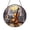 Acrylic 3.5 Inch, variant on Winter Cello Player Scene Stained Glass Window Hanging, Decorative Music Suncatcher Art Accent