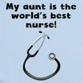 thumbnail image 2 of CafePress - My Aunt Is The Words Best Nurse Body Suit - Baby Light Bodysuit, Size Newborn - 24 Months, 2 of 4