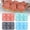 A+B+C+D, variant on pieces of 6-hole Christmas cake mold kitchen baking supplies Christmas tree Christmas hat silicone cake mold Non stick Silicone Bakeware Xmas Themed Baking Forms Holiday Dessert Molds (GREY)
