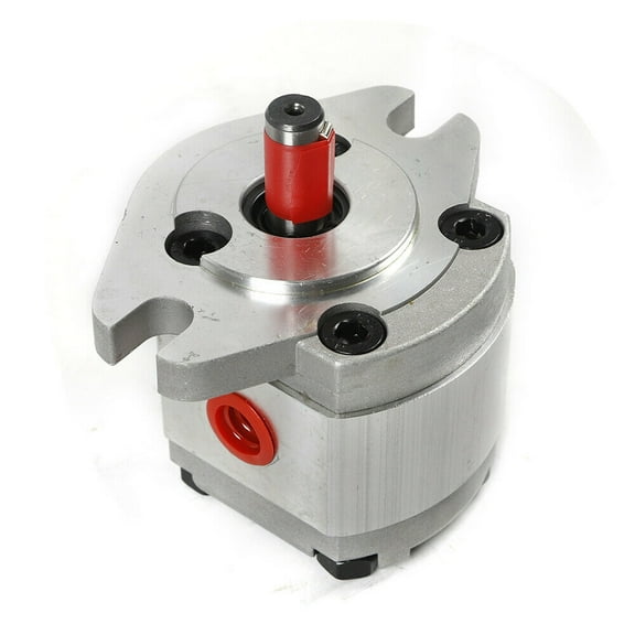 Hydraulic Gear Pump Flat Keyed Shaft SAE Flange Mounting Mini High Pressure Hydraulic Gear Pump Shaft SAE Flange Mounting 0.8ml/r 4300 rpm 21MPa Hydraulic Gear Pump