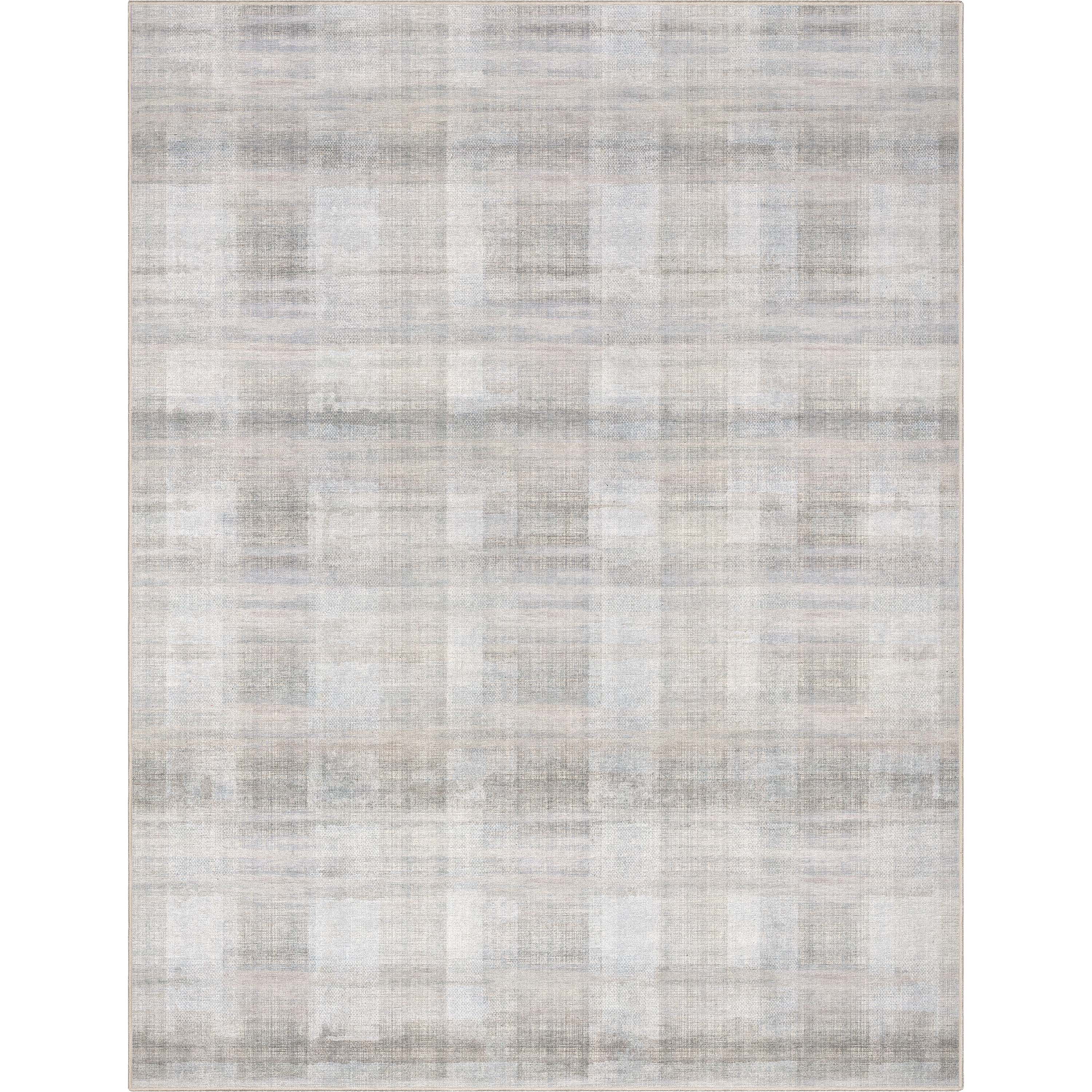 Well Woven Abstract Parquet Modern Retro Plaid Flat-Weave Beige 7'7" x 9'10" Area Rug
