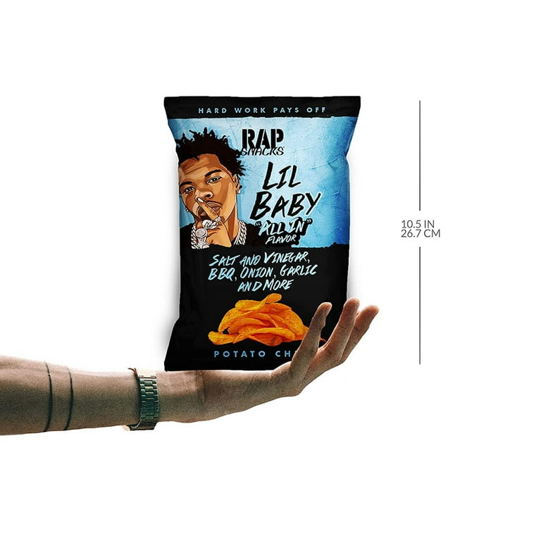 Rap Snacks Lil Baby "All in" Potato Snack Chips, 2.5oz Bag