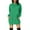 Green, variant on FYEGRE Women's Hoodie Fashionable Women Solid Hooded Sweater Dress with Long Sleeves and Functional Pockets for Casual Comfort and Style Black S