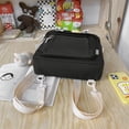 thumbnail image 2 of Mochila de nailon, mochila coreana japonesa, bonita Bolso de mensajero de viaje (negro), 2 of 9