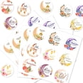 thumbnail image 6 of Jiibva 180Pcs Eid Mubarak Paper Sticker Ramadan Candy Bag Labels Packing Self-adhesive Stickers for Islamic Muslim Party Decor, 6 of 7