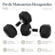 thumbnail image 4 of Mancuernas Hexagonales Set 45lbs Eleva Premium Gym Pvc 2pzs, 4 of 8