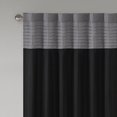 thumbnail image 3 of Madison Park Amherst Polyoni Pin Tuck Window Panel, 50" x 84", Black, 3 of 4