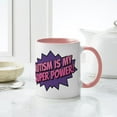 thumbnail image 4 of CafePress - Autism Is My Super Power! Mug - 11 oz Ceramic Mug - Novelty Coffee Tea Cup, 4 of 4