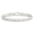 thumbnail image 3 of FJC Finejewelers Sterling Silver Fancy Byzantine Bracelet, 3 of 4