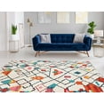 thumbnail image 4 of Motif Printed Faux Rabbit Roboto Ivory & Multi 8 ft. x 10 ft. Area Rug, 4 of 6