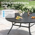 thumbnail image 5 of Vicllax 11-Piece Outdoor Patio Dining Set Wicker Rattan Chair with Metal Frame and Steel Round Table, 5 of 7
