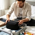 thumbnail image 3 of Travel Toiletry Bag Hanging Dopp Kit for Men, Makeup Bags for Women Traveling Shaving Bag for Toiletries Cosmetic Medicine Organizer, Black, 3 of 9