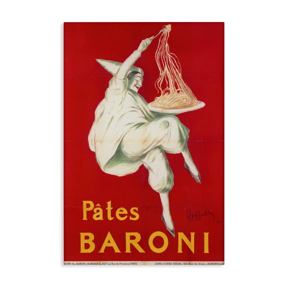 Stupell Industries Art Deco Pates Baroni Advertisement Canvas Art, 16 x 24, by Vintage Hustle