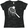 thumbnail image 3 of Inktastic Swinging Tennis Racket Women's T-Shirt, 3 of 5